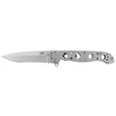 CRKT M1603SS M16 03SS 3.54 in Folding Spear Point Plain Bead Blasted 12C27 Sandvik Blade/Stainless Steel Handle Includes Pocket Clip, Knife - Columbia River