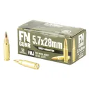 FN America Gunner, Target Ammunition, 5.7X28MM, 40 Grain, Full Metal Jacket, 50 Round Box 10700031 - Fn Herstal