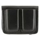 Tagua MC6 Double Mag Carrier, Fits Glock 42 & 43 Magazines, Black Leather, Ambidextrous MC6-014 - Tagua Gunleather