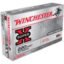 Winchester X220S Super X 220Swift 50gr Jacketed Soft Point 20 Per Box/10 Case Centerfire, Rifle Ammunition - Winchester