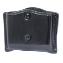 Don Hume Snap-On Double Magazine Pouch, Fits Double Stack Magazines, Black Leather D873156 - Don Hume