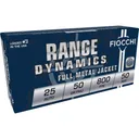 Fiocchi 25AP Range Dynamics 25ACP 50gr Full Metal Jacket 50 Per Box/20 Case Centerfire, Handgun Ammunition - Fiocchi