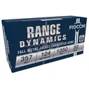 Fiocchi 357SIGAP Range Dynamics 357Sig 124gr Full Metal Jacket 50 Per Box/20 Case Centerfire, Handgun Ammunition - Fiocchi