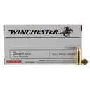 Winchester Ammo Q4318 USA 9mm Luger 124 gr Full Metal Jacket 50 Per Box/ 10 Case - Winchester