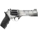 Chiappa Firearms Rhino 60DS STORMHUNTER Revolver, Double Action/Single Action, 9MM, 6 in Barrel, Alloy, White, Black Walnut Grips, Fiber Optic Front Sight, Adjustable Rear Sight, 6 Rounds, 3 Moon Clips 340.334 - Chiappa Firearms