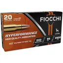 Fiocchi 243HSB Hyperformance 243Win 95gr Super Shock Tip 20 Per Box/10 Case Centerfire, Rifle Ammunition - Fiocchi
