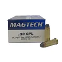 Magtech 38C Range/Training 38Special 158gr Semi Jacketed Soft Point Flat 50 Per Box/20 Case Centerfire, Handgun Ammunition - Magtech