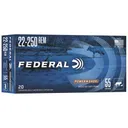Federal 22250A Power-Shok 22-250Rem 55gr Jacketed Soft Point 20 Per Box/10 Case Centerfire, Rifle Ammunition - Federal