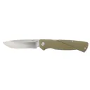 CRKT 6434 Kova 3.50 in Folding Drop Point Plain Satin 8Cr13MoV SS Blade/OD Green GRN Handle Includes Pocket Clip, Knife - Columbia River