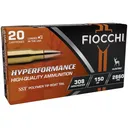 Fiocchi 308HSA Hyperformance 308Win 150gr Super Shock Tip 20 Per Box/10 Case Centerfire, Rifle Ammunition - Fiocchi