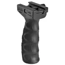 FAB Defense FXREGB REG Ergonomic Rubberized Tactical Foregrip w/Waterproof Storage Compartment Black Latex & Reinforced Polymer - FAB Defense