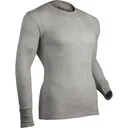 Indera Cotton Heavyweight Thermal Shirt Heather Gray Large 839LS-HG-LG - Indera