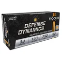Fiocchi 38E Defense Dynamics 38Special 148gr Jacketed Hollow Point 50 Per Box/20 Case Centerfire, Handgun Ammunition - Fiocchi