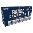 Fiocchi 45A500 Range Dynamics 45ACP 230gr Full Metal Jacket 50 Per Box/10 Case Centerfire, Handgun Ammunition - Fiocchi
