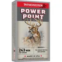 Winchester X2432 Power-Point 243Win 100gr 20 Per Box/10 Case Centerfire, Rifle Ammunition - Winchester