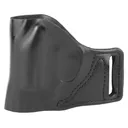 Desantis E-GAT Slide Belt Holster, Fits J-Frame 2.25 in, Bodyguard .38, Ruger LCR, Left Hand, Black Leather 115BB02Z0 - Desantis