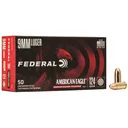 Federal AE9N1 American Eagle Indoor Range Training 9mmLuger 124gr Total Metal Jacket 50 Per Box/20 Case Centerfire, Handgun Ammunition - Federal
