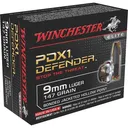 Winchester S9MMPDB1 Defender 9mmLuger 147gr Bonded Jacket Hollow Point 20 Per Box/10 Case Centerfire, Handgun Ammunition - Winchester