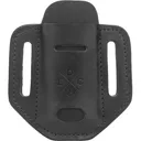 1791 Gunleather STESSLSBLKA EDC Standard Easy Slide Solo OWB Black Leather Belt Slide Ambidextrous - 1791 Gunleather