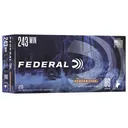 Federal 243AS Power-Shok 243Win 80gr Jacketed Soft Point 20 Per Box/10 Case Centerfire, Rifle Ammunition - Federal