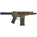 CMMG 54ABCC7MB Banshee MK4 5.7x28mm 5 40+1 Midnight Bronze Cerakote Rec Black Nitride Barrel Synthetic CMMG 6 Position RipBrace Black Polymer Grip Right Hand - Cmmg