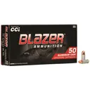 CCI 3501 Blazer 25ACP 50gr Total Metal Jacket 50 Per Box/20 Case Centerfire, Handgun Ammunition - Cci