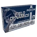 Fiocchi 270SPB Field Dynamics 270Win 130gr Pointed Soft Point 20 Per Box/10 Case Centerfire, Rifle Ammunition - Fiocchi