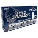 Fiocchi 308B Field Dynamics 308Win 150gr Pointed Soft Point 20 Per Box/10 Case Centerfire, Rifle Ammunition - Fiocchi