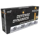 Fiocchi 40SWC Defense Dynamics 40S&W 165gr Jacketed Hollow Point 50 Per Box/20 Case Centerfire, Handgun Ammunition - Fiocchi