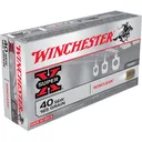 Winchester WC401 Super X 40S&W 165gr Winclean Brass Enclosed Base 50 Per Box/10 Case Centerfire, Handgun Ammunition - Winchester