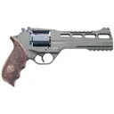 Chiappa Firearms Rhino 60DS Revolver, Double Action/Single Action, 357 Magnum, 6 in Barrel, Alloy, Olive Drab Green, Walnut Grips, Fiber Optic Front Sight, Adjustable Rear Sight, 6 Rounds, 3 Moon Clips 340.282 - Chiappa Firearms