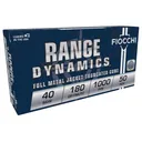 Fiocchi 40SWD Range Dynamics 40S&W 180gr Full Metal Jacket Truncated Cone 50 Per Box/20 Case Centerfire, Handgun Ammunition - Fiocchi