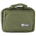 Drago Gear Double Pistol Case, 5 Internal Magazine Holders, OD Green 12-315GR - Drago
