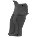 FAB Defense FXGRADUSB Gradus Ergonomic Rubberized, Pistol Grip for AR-15/ AR-10/ M4/ M16/ SR-25 15 Reduced Grip Angle Black Reinforced Polymer Core - FAB Defense