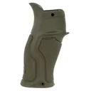 FAB Defense FXGRADUSG Gradus Ergonomic Rubberized, Pistol Grip for AR-15/ AR-10/ M16/ M4/ SR-25 15 Reduced Angle OD Green Reinforced Polymer Core - FAB Defense