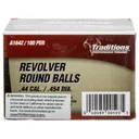 Traditions A1642 , Revolver 44 Cal Lead Ball .454 Dia 140 gr/ 100 Rd - Traditions
