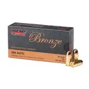 PMC 380A Bronze 380ACP 90gr Full Metal Jacket 50 Per Box/20 Case Centerfire, Handgun Ammunition - Pmc
