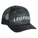 Leupold 180419 Wordmark Trucker Hat MultiCam Black Adjustable Snapback OSFA - Leupold