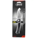 Elite Tactical ETFDR006CS Chaser 3.50 in Folding Clip Point Plain Satin D2 Steel Blade/ Black G10 Handle Features Clamshell Packaging Includes Pocket Clip - Elite Tactical
