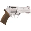 Chiappa CF340245 Rhino 40SAR *CA Compliant Medium Frame 357 Mag 6 Shot, 4 in Nickel-Plated Steel Vent Rib Barrel & Cylinder, Nickel-Plated Aluminum Frame w/Picatinny Rail, Walnut Grip, Concealed Hammer , Revolver - Chiappa Firearms
