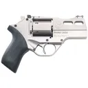 Chiappa CF340290 Rhino 30SAR *CA Compliant Small Frame 357 Mag 6 Shot, 3 in Nickel-Plated Steel Vent Rib Barrel & Cylinder, Nickel-Plated Aluminum Frame, Black Rubber Grip, Concealed Hammer , Revolver - Chiappa Firearms