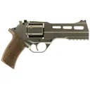Chiappa 340223 Rhino 50DS Medium Frame 357 Mag 6 Shot, 5 in Nickel-Plated Steel Vent Rib Barrel & Cylinder, Nickel-Plated Aluminum Frame, Walnut Grip, Exposed Hammer , Revolver - Chiappa Firearms