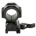 Leapers, Inc. - UTG Ring, Fits Picatinny/Weaver, 30mm, Black Finish, Flip-To-Side, Quick Detach Ring Mount RG-MF30QS - Leapers
