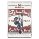 Hornady 99130 Reloading Red Zone Tin Sign Red White Black Tin 12 in x 18 in - Hornady