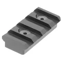 UTG Pro MTURS04S 4-Slot KeyMod Picatinny Rail Section Black Anodized - Leapers UTG
