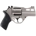 Chiappa 340290 Rhino 30DS Small Frame 357 Mag 6 Shot, 3 in Nickel-Plated Steel Vent Rib Barrel & Cylinder, Nickel-Plated Aluminum Frame, Black Rubber Grip, Concealed Hammer , Revolver - Chiappa Firearms