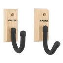 Allen 5654 Defender Hooks w/Wood Mounting Plate Black Wood/Steel - Allen
