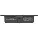 Bastion Psalm 144:1 BASEPDC-BW-PSM144, AR-15 Ejection Port Dust Cover, Black/White Finish - Bastion