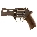 Chiappa 340222 Rhino 40DS Small Frame 357 Mag 6 Shot, 4 in Nickel-Plated Steel Vent Rib Barrel & Cylinder, Nickel-Plated Aluminum Frame, Walnut Grip, Concealed Hammer , Revolver - Chiappa Firearms