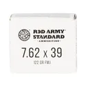 Red Army Standard Ammunition AM3092, 7.62x39mm, 122 gr, Steel Case, Full Metal Jacket, 20 Rounds - Red Army Standard